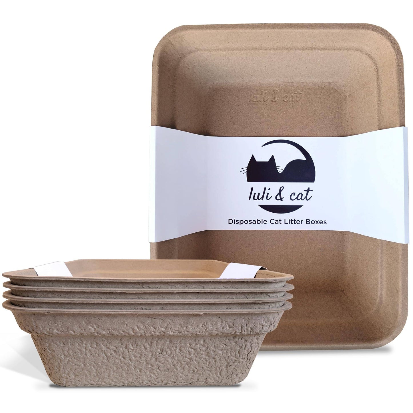 Luli & Cat Disposable Litter Boxes for Cats