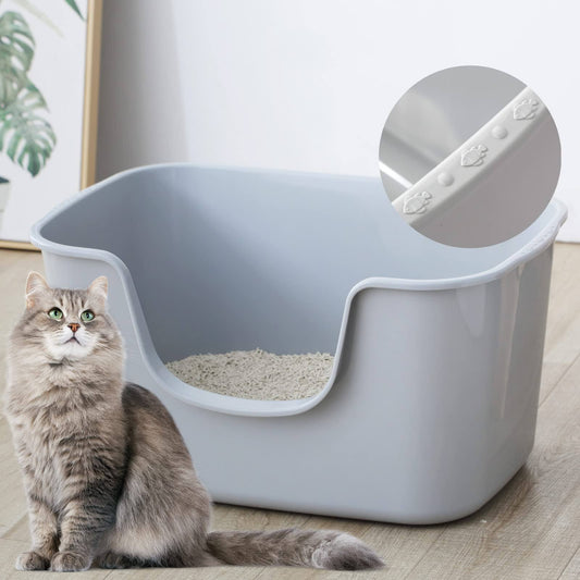 Smart Paws cat Litter Box with High Sides,Extra Large Litter Box